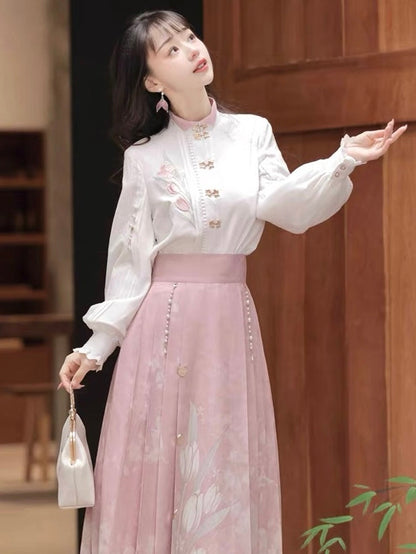 Thessaly Modern Chinese Hanfu Skirt Set