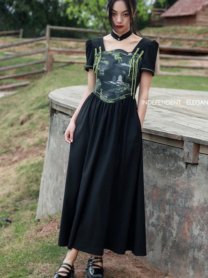 Eleanor Chinese Style Cottage Dress