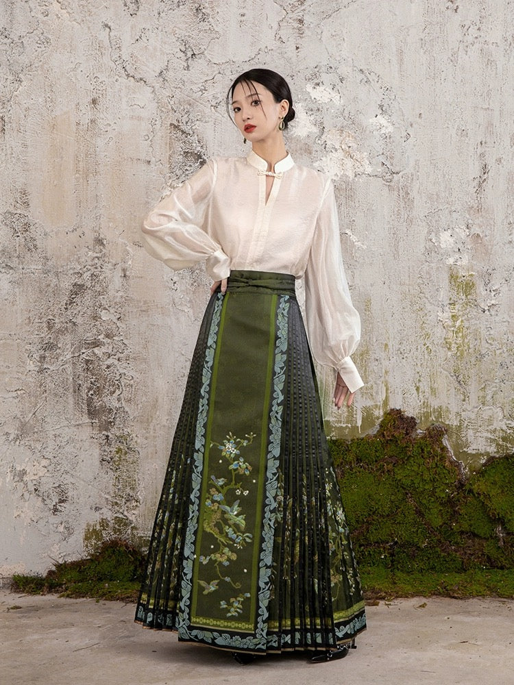 Qīng Modern Ming Style Mamian Skirt
