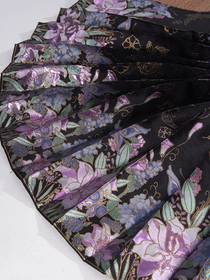 Ming Dynasty Modern Hanfu, Mamianqun, Night Orchid (Preorder)