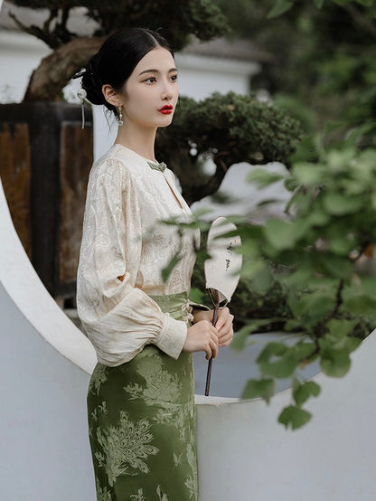 Pine Modern Cheongsam Style Set