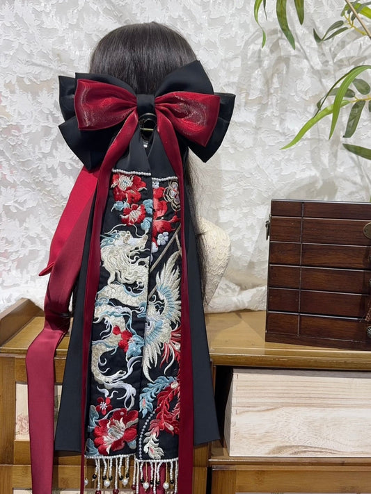Large Oriental Hair Bows: Mythical