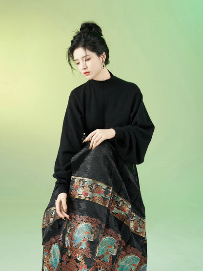 Ming Dynasty Modern Hanfu, Mamianqun, Lunar Dragon (Preorder)