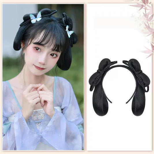 Olivia - Ancient Chinese Hair Bun, Headband, and Extensions