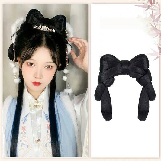 Emma - Ancient Chinese Hair Bun, Headband, and Extensions