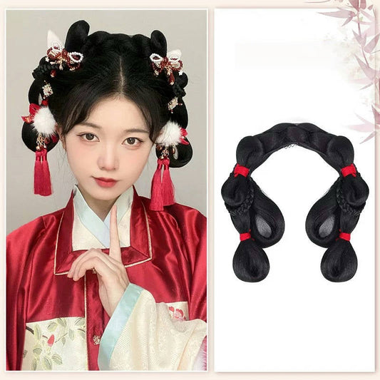Amelia - Ancient Chinese Hair Bun, Headband, and Extensions