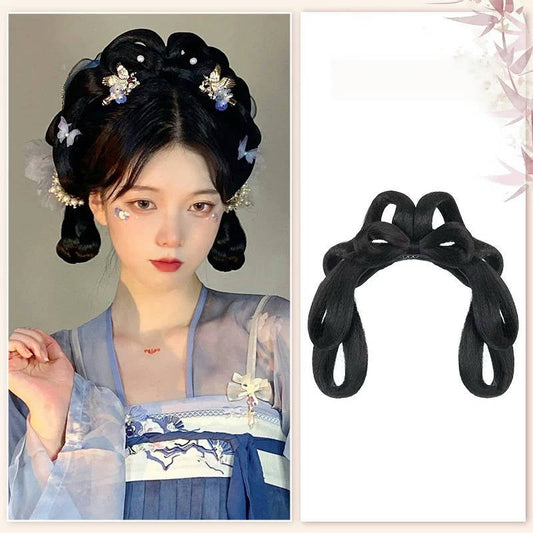 Isabella - Ancient Chinese Hair Bun, Headband, and Extensions