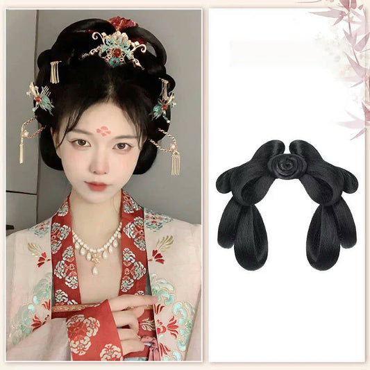 Harper - Ancient Chinese Hair Bun, Headband, and Extensions
