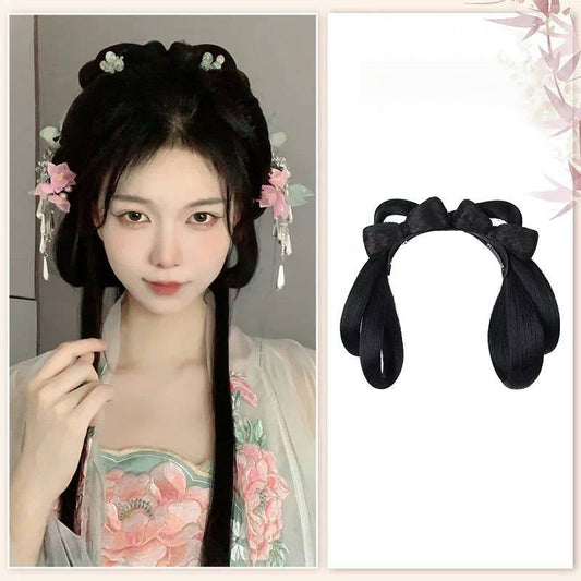 Emily - Ancient Chinese Hair Bun, Headband, and Extensions