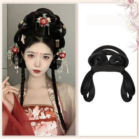 Ella - Ancient Chinese Hair Bun, Headband, and Extensions