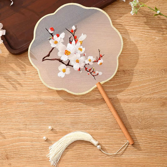 Plum Blossoms Hand Fan
