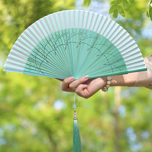 Mint Folding Fan