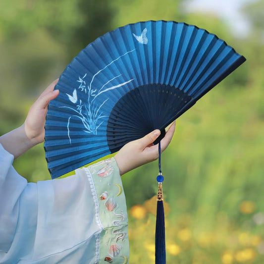 Midnight Folding Fan