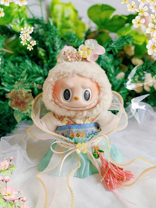 17cm Labubu Plush Doll Traditional Costume - Princess of Tang