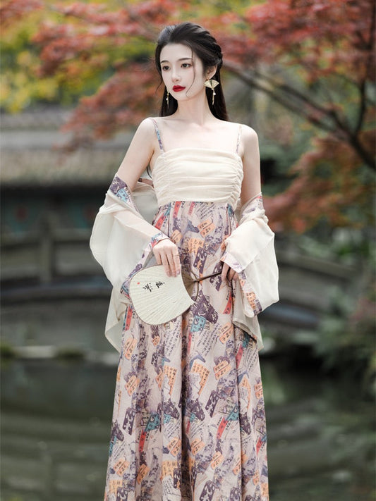 Artsy Modern Tang Style Hanfu Dress