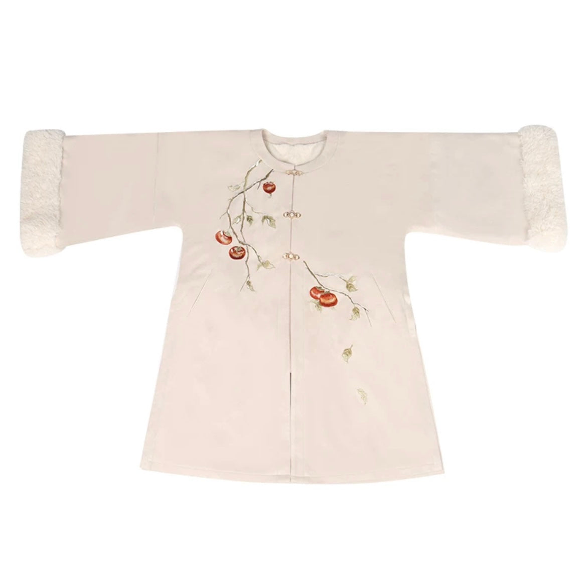 Persimmon Modern Ming Style Mamian Skirt Hanfu