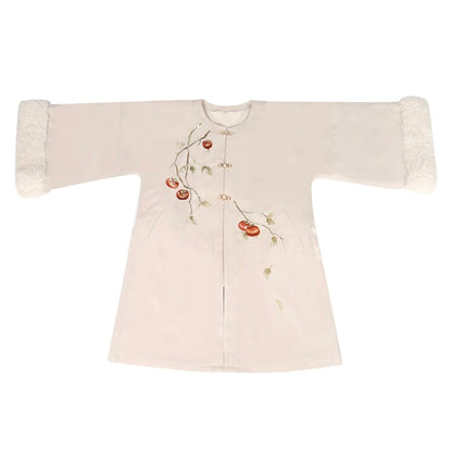 Persimmon Modern Ming Style Mamian Skirt Hanfu