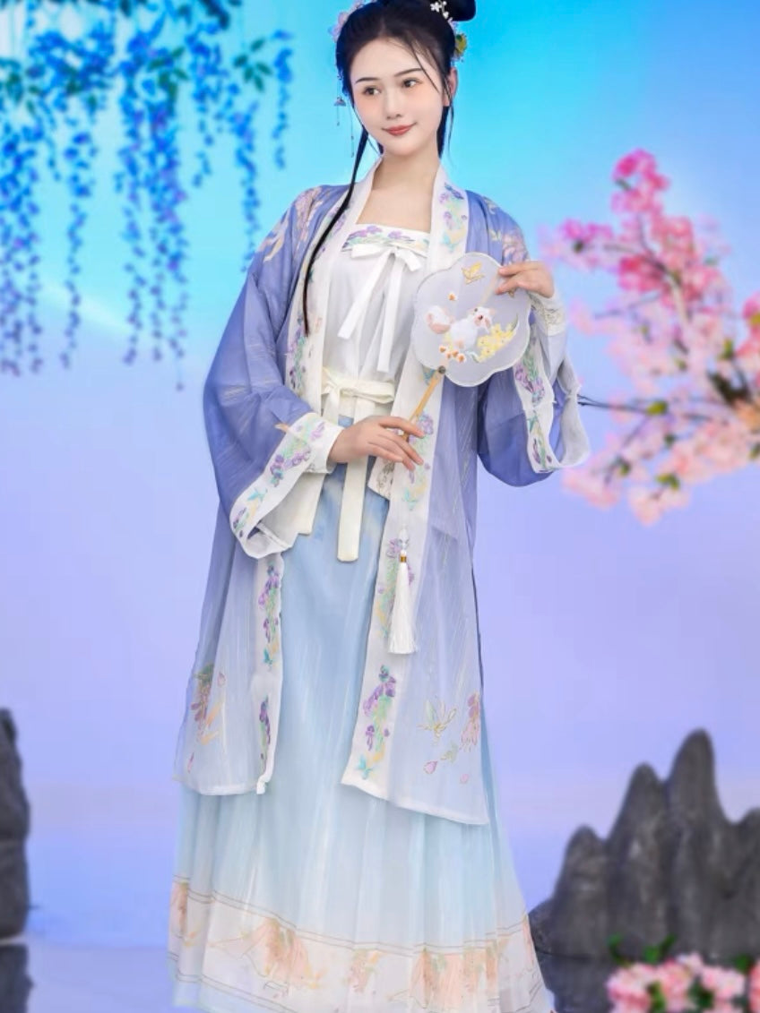 Wisteria Garden - Song Dynasty Hanfu Matching Set