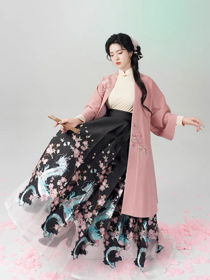 Sakura Notes Modern Ming Style Mamian Skirt Hanfu
