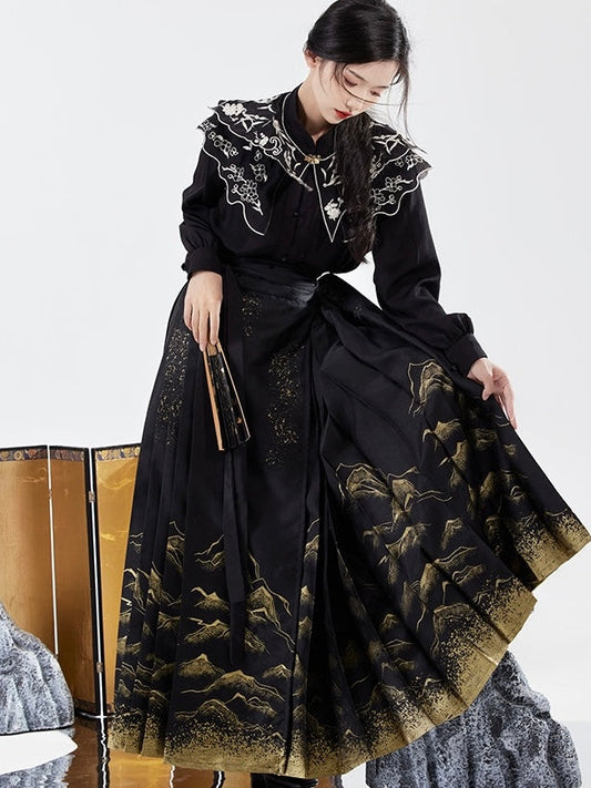 Ming Dynasty Modern Hanfu, Mamianqun, Elina (Preorder)
