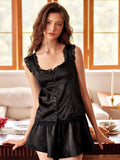 Midnight Elegance Lace Pajama