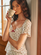 Cherry Blossom Delight Short Pajama Set