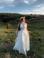 Sunlit Meadow Eyelet Lace Dress