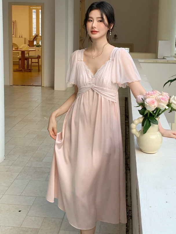 Rosy Lace Dream Nightgown