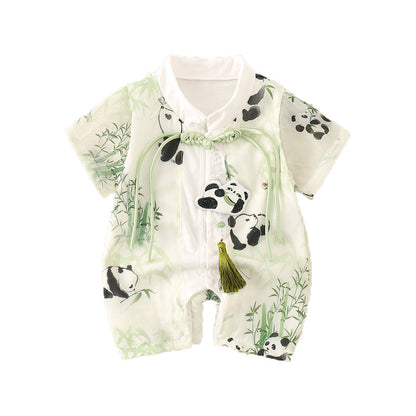 Climbing Panda - Chinese Style Baby Onesies