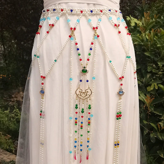 Athena - Dunhuang Tassel Waist Chain for Hanfu