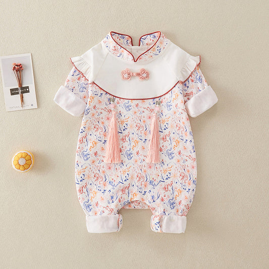 Anastasia - Cheongsam Style Baby Onesies for Girls