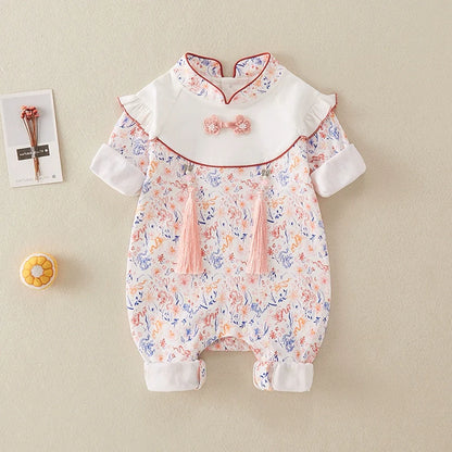 Anastasia - Cheongsam Style Baby Onesies for Girls