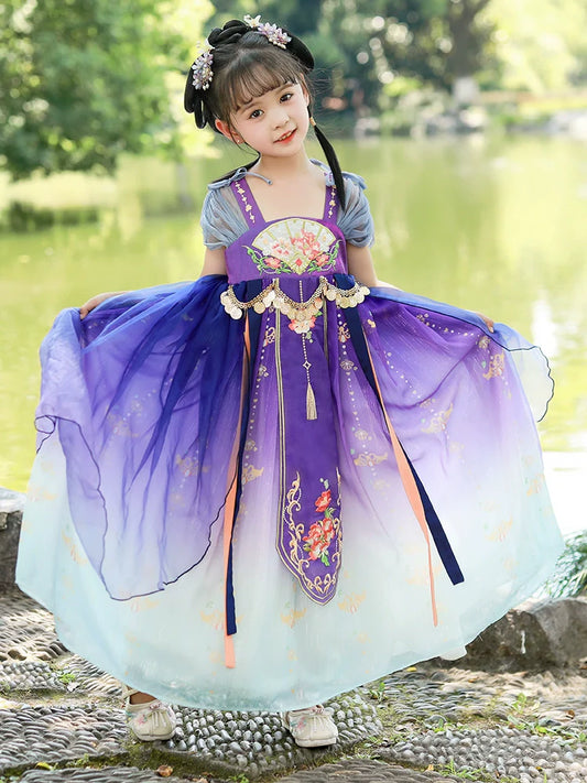 Lady Yu - Tang Dynasty Hanfu Dress, Princess Costume for Girls