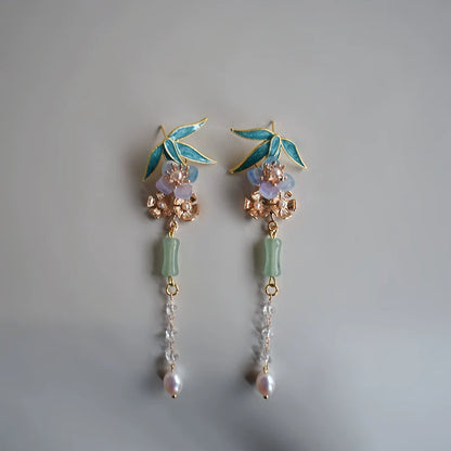 Hanfu Hair Accessories Set: Phoenix wears Peony