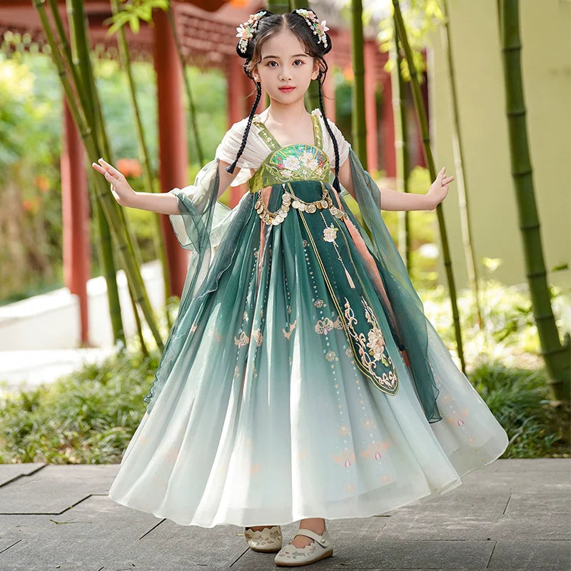 Ellerie - Tang Dynasty Hanfu Dress, Princess Costume for Girls
