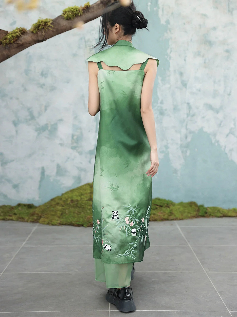 Ming Dynasty New Chinese Style Dress: Emeraldine
