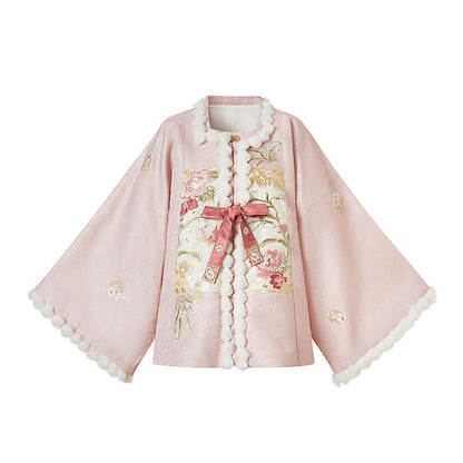 Flower Banquet 团花小宴 - Pipa Sleeve Top & Mamianqun Ming Dynasty Hanfu Set