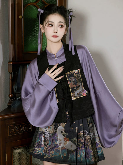 Ming Dynasty Modern Hanfu and Mamianqun, Xianlu Shadow 仙麓影