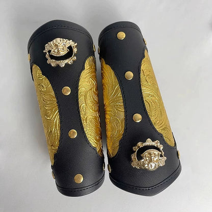 Crimson Lotus Warriors - Wrist Guards for Hanfu