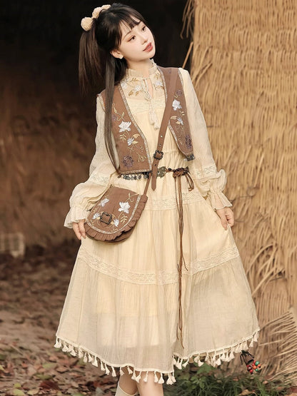 Fengyin Desert  风吟沙漠 - New Chinese Style Modern Hanfu Dress