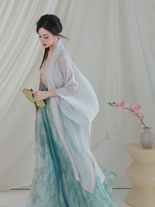 Lotus Blush 荷花娇 - New Chinese Style Song Dynasty Hanfu (Preorder)