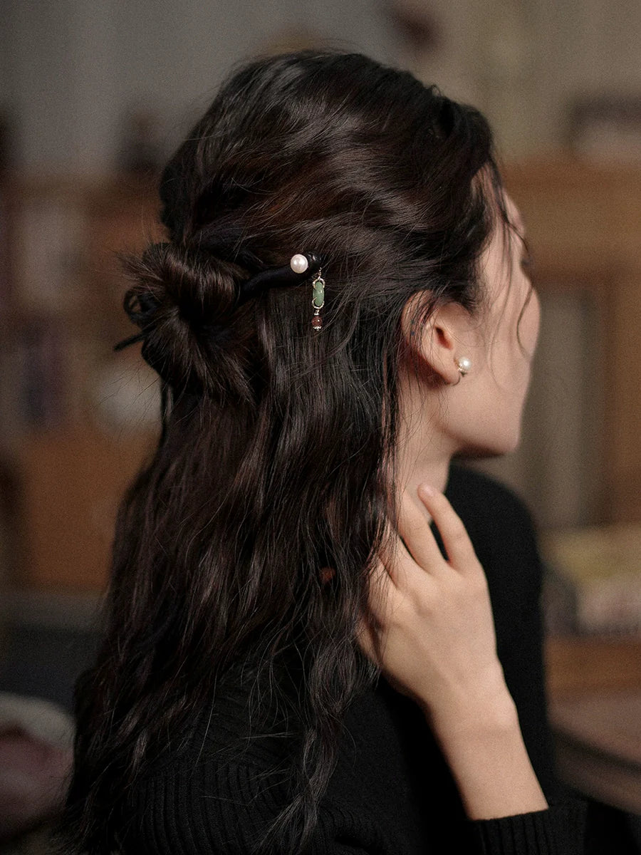 Ebony Hair Stick: Misty Jiangnan