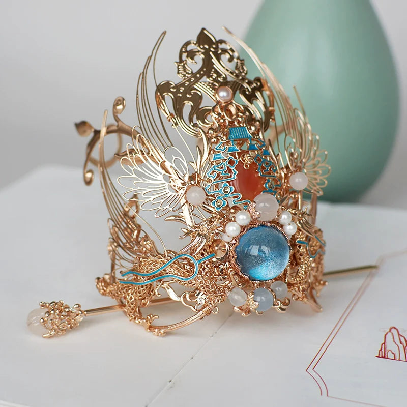 Hanfu Hair Accessories Set: Linjiang Fairy