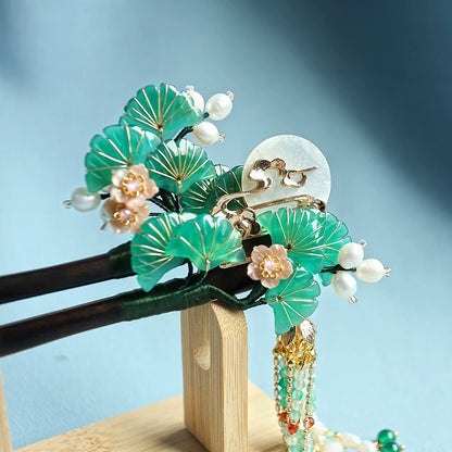 Sandalwood Hair Stick: Pine Moon