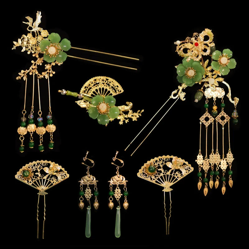 Chinese Wedding Hair Accessories: Blush of Dawn