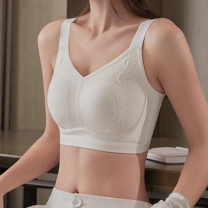 Women Lace Jacquard Seamless Bras Wireless Bra Push Up Full Coverage Tshirt Everyday Bra