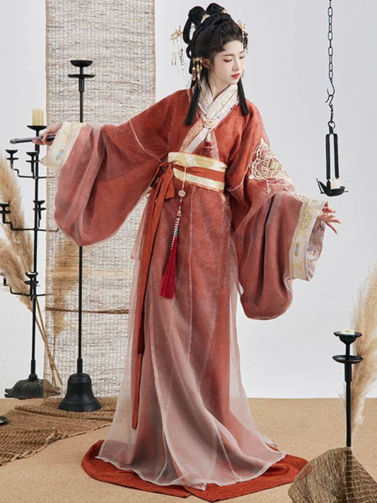 Sunset - Warring States and Han Dynasty Straight Hem Robe