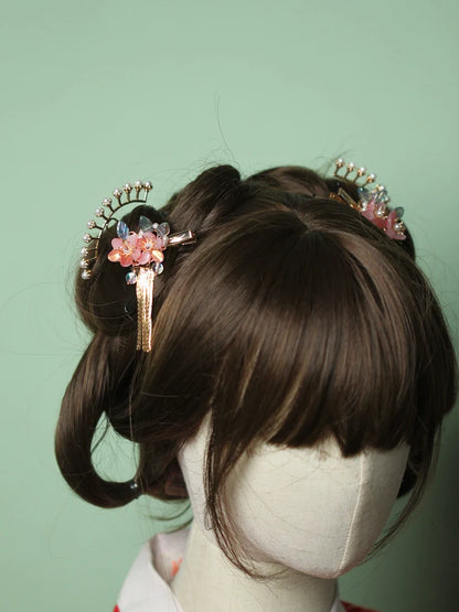 Hair Clip: Orange Blossoms