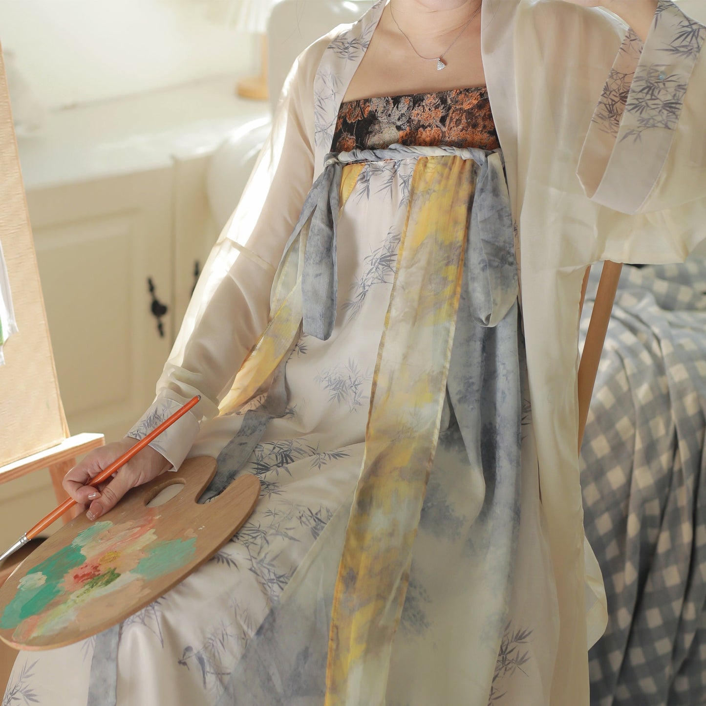 Zhou Meng 周梦 - Tang Dynasty Qixiong Ruqun Style Modern Dress