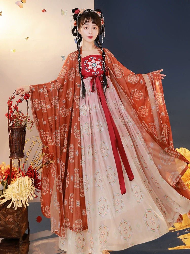 Lin'an Yao 临安遥 - Tang Dynasty Style Hanfu Dress Heziqun